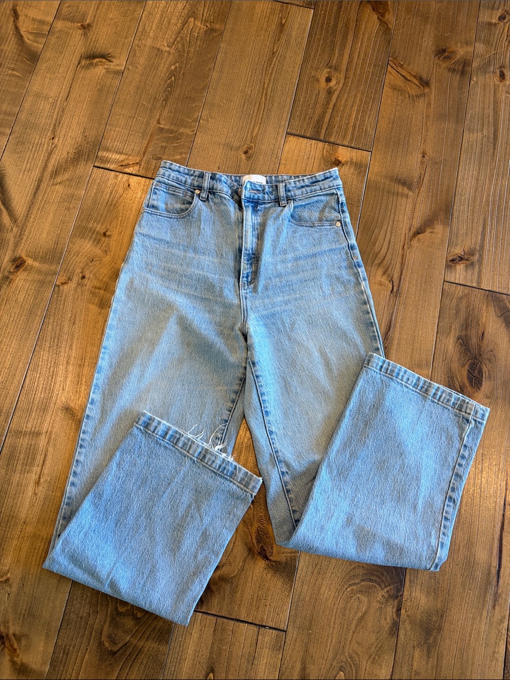 Abrand Jeans ‘94 High & Wide Women's Wide Leg Denim Jeans — Light Blue